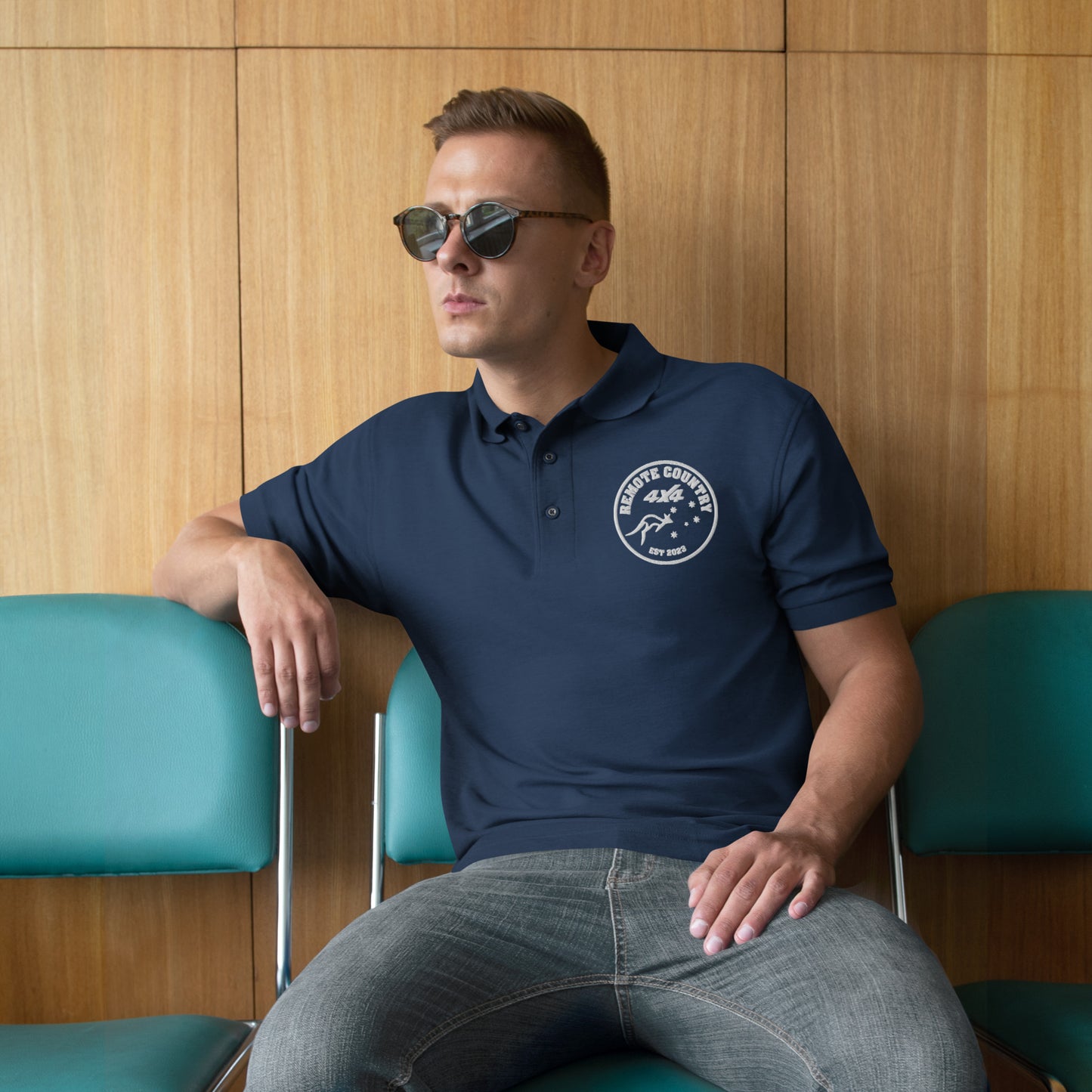 Remote country 4X4 Men's Premium Polo