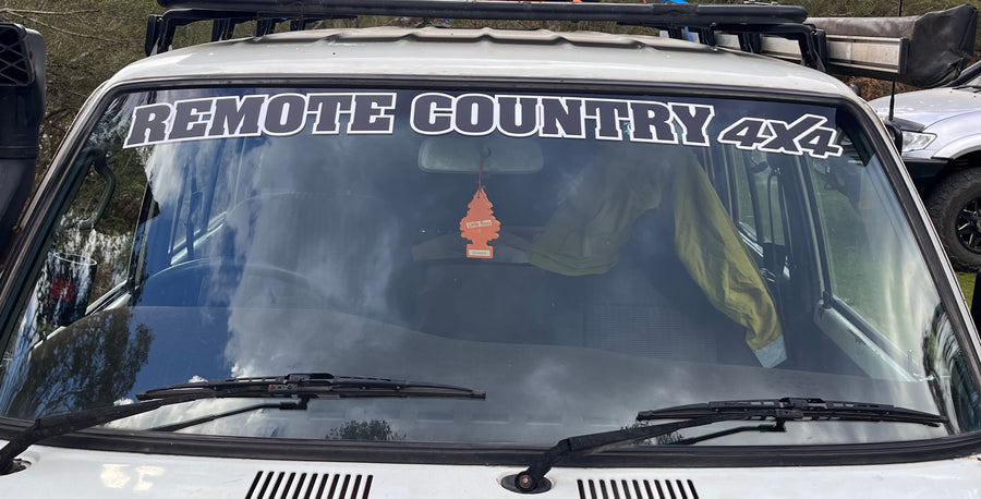 Offical Remote Country 4X4 Window Banner