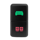 12V Dual Push Button Switches with Led Light Indicator (red and Green)