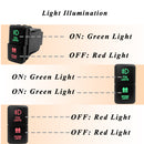 12V Dual Push Button Switches with Led Light Indicator (red and Green)