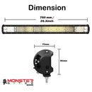 28 inch Philips LED Light Bar Quad Row Combo Beam 4x4 Work, Driving Lamp