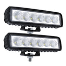 2 x 6inch 18W LED Work Light Flood Reverse Light