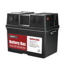 Giantz Battery Box 500W Inverter Deep Cycle Battery Portable for Caravan or Camping