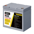 Giantz 75Ah Deep Cycle Battery & Battery Box 12V AGM Marine Sealed for Caravan, 4WD or Camping