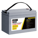 Giantz 135Ah Deep Cycle Battery 12V AGM Marine Sealed Batter for Caravan or Camping