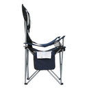 Weisshorn 2X Camping Chairs - Folding Arm Chair - Navy