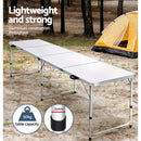 Weisshorn Portable Folding Camping Table for Family - 240CM