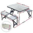 Weisshorn Folding Table with Chairs 85CM