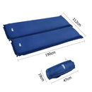 Weisshorn Double Self Inflating Mattress - Navy Joinable 10cm Thick