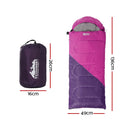 Weisshorn Kids Sleeping Bag 136cm Winter Pink Single