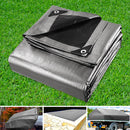 Instahut 6x9m Tarp Camping Tarps Poly Tarpaulin Heavy Duty Cover 180gsm Silver