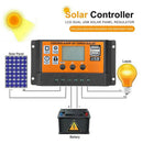 100A MPPT Solar Power Panel Regulator Charge LCD Controller 12V/24V