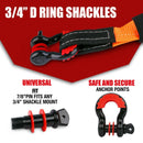 X-BULL Winch Recovery Kit Recovery tracks /Snatch Strap - Orange