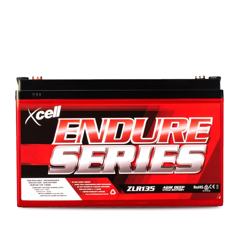 X-CELL AGM Deep Cycle Battery 12V 135Ah for Camping or Marine