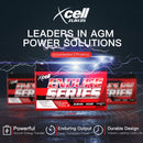 X-CELL AGM Deep Cycle Battery 12V 135Ah for Camping or Marine