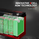 X-CELL AGM Deep Cycle Battery 12V 135Ah for Camping or Marine