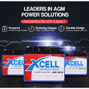 X-Cell 60Ah Performer Series AGM Deep Cycle Battery 12v for Small Camping Applications