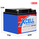 X-Cell 60Ah Performer Series AGM Deep Cycle Battery 12v for Small Camping Applications