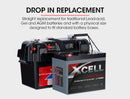 X-CELL 100Ah 12v Lithium Battery LiFePO4 Iron Phosphate Deep Cycle Camping 4WD Battery