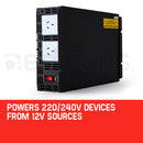 GENPOWER Pure Sine Wave Power Inverter 2500W/5000W 12V/240V