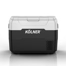 Kolner 40l Fridge/Freezer 12/24/240v With Trolley - Black