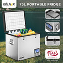 Kolner 75l Portable Fridge/Freezer Chest With Lcd Panel