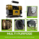 Heavy Duty - Dynamic Power Gold Portable Air Compressor 300L/MIN 12V with Deflator