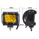 2 x 4inch Flood LED Light Bar, Work Driving Light