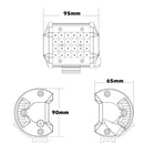 Pair 4 inch Spot LED Work Light Philips Quad Row