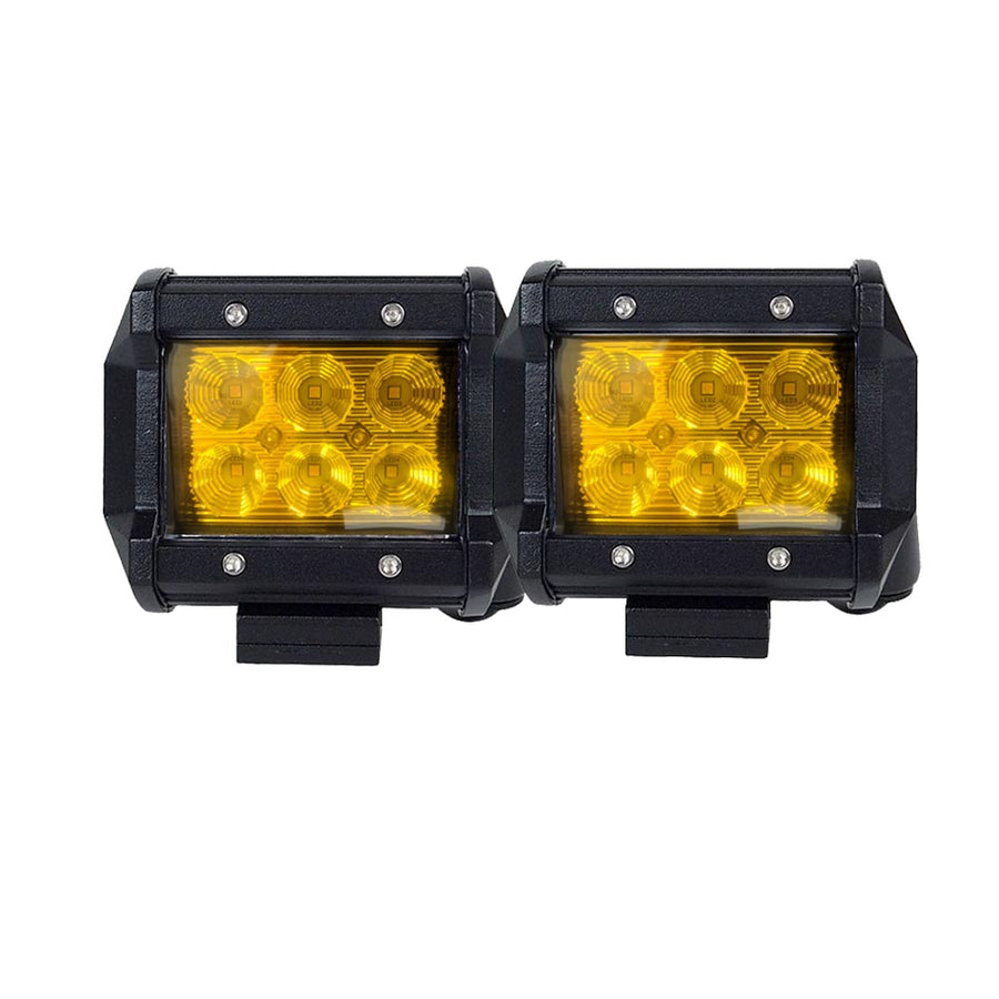 2 x 4inch Flood LED Light Bar, Work Driving Light