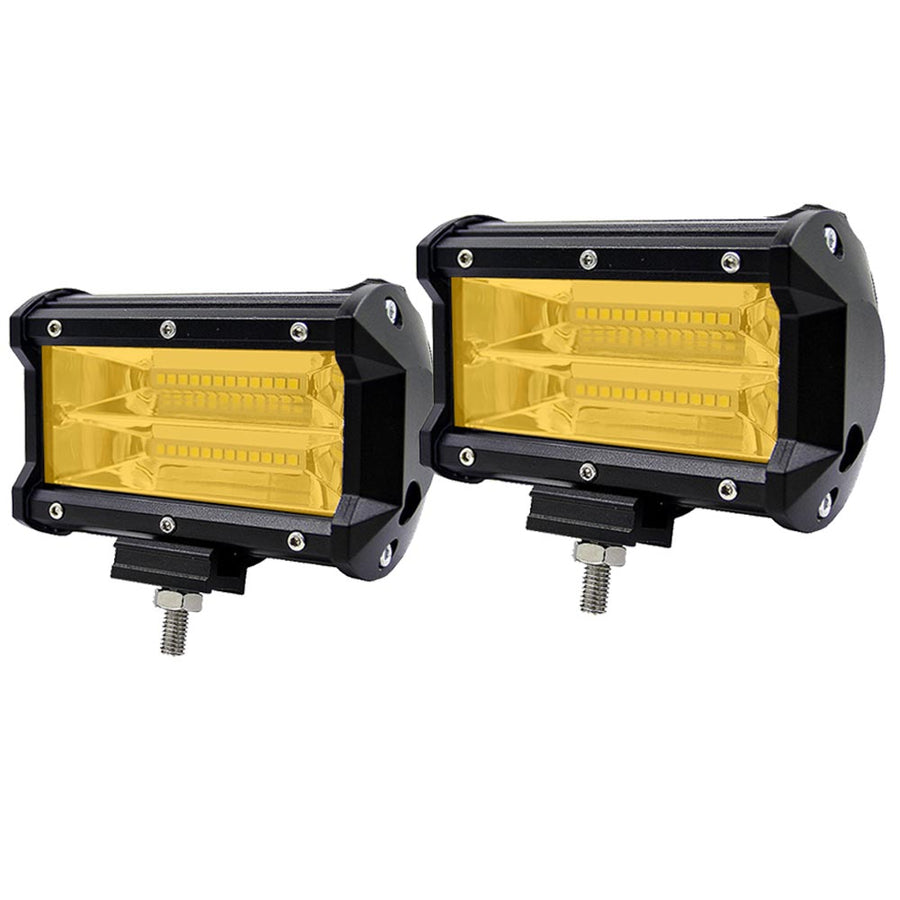 2 x 5inch Flood LED Light Bar Driving Light or Work Light